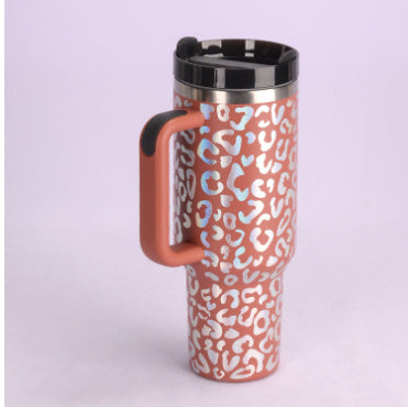 Tumbler with Handle and Straw 30 oz | Flowstate 3-Position Lid | Cup Holder Compatible for Travel | Insulated Stainless Steel Cup | BPA-Free | Cherry Blossom