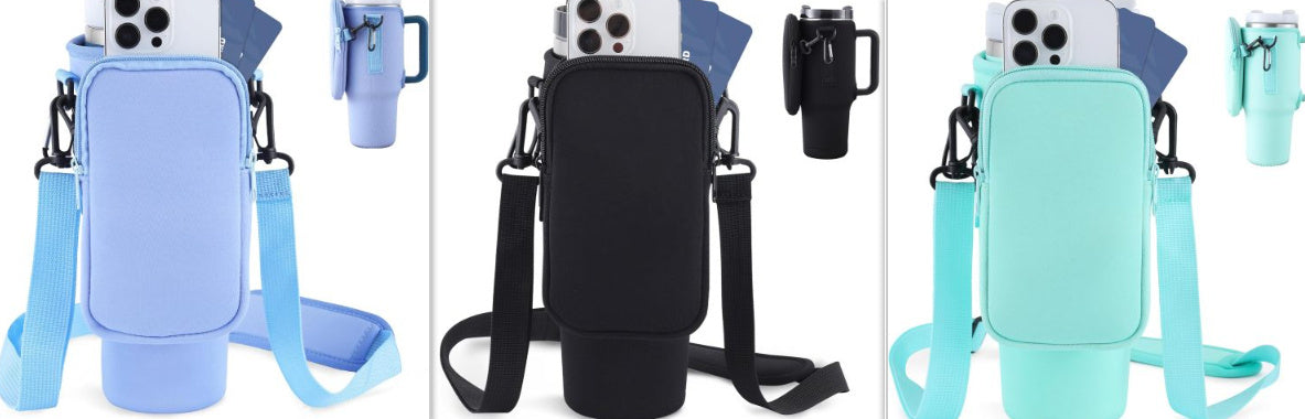 Modern Water Bottle Holder With Simple Adjustable Strap For Outdoor Walking Hiking Travelling Sports