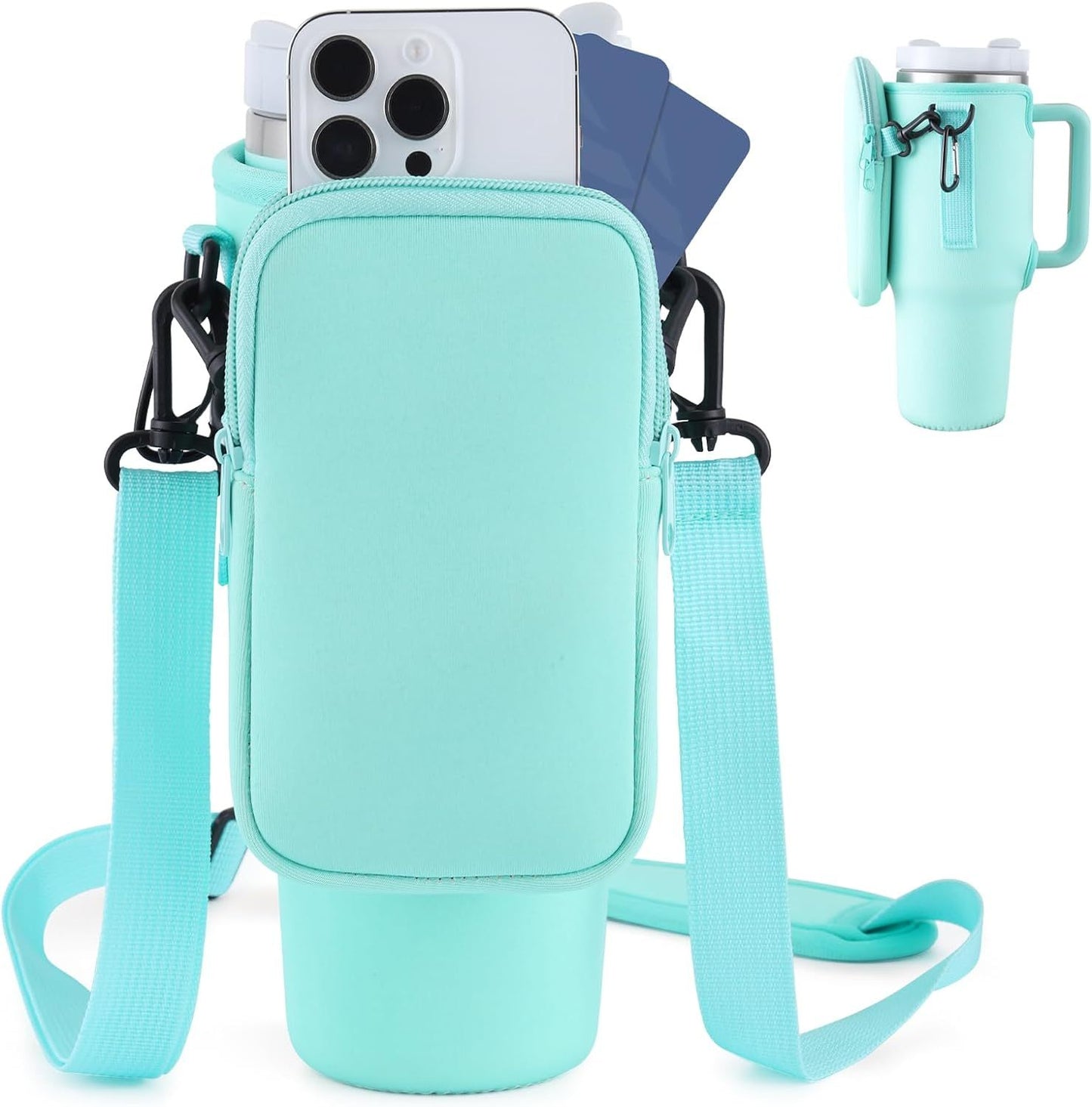 Modern Water Bottle Holder With Simple Adjustable Strap For Outdoor Walking Hiking Travelling Sports