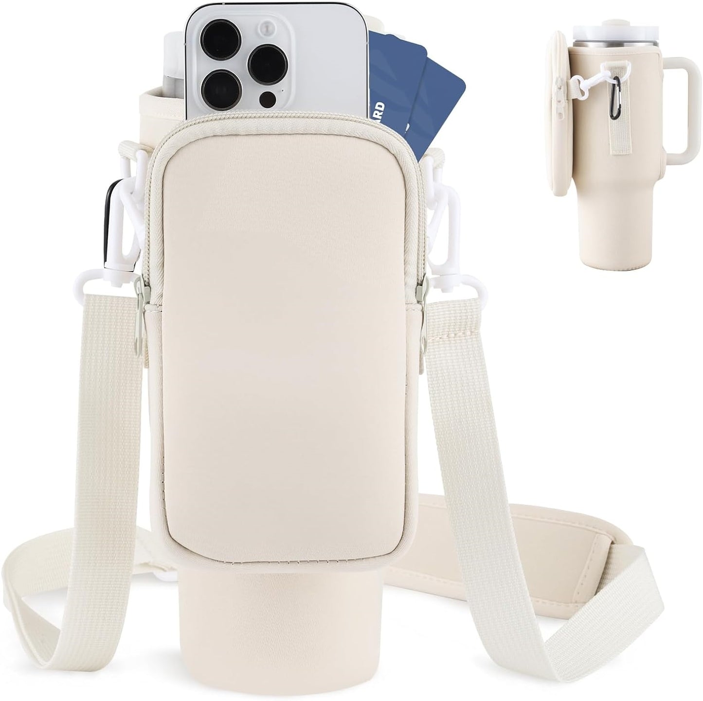 Modern Water Bottle Holder With Simple Adjustable Strap For Outdoor Walking Hiking Travelling Sports