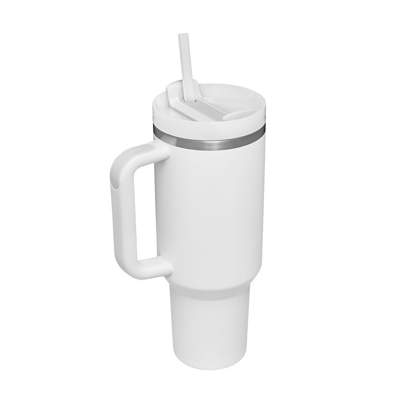 Tumbler with Handle and Straw 30 oz | Flowstate 3-Position Lid | Cup Holder Compatible for Travel | Insulated Stainless Steel Cup | BPA-Free | Cherry Blossom