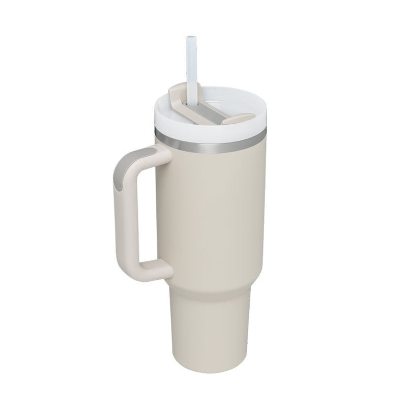 Tumbler with Handle and Straw 30 oz | Flowstate 3-Position Lid | Cup Holder Compatible for Travel | Insulated Stainless Steel Cup | BPA-Free | Cherry Blossom