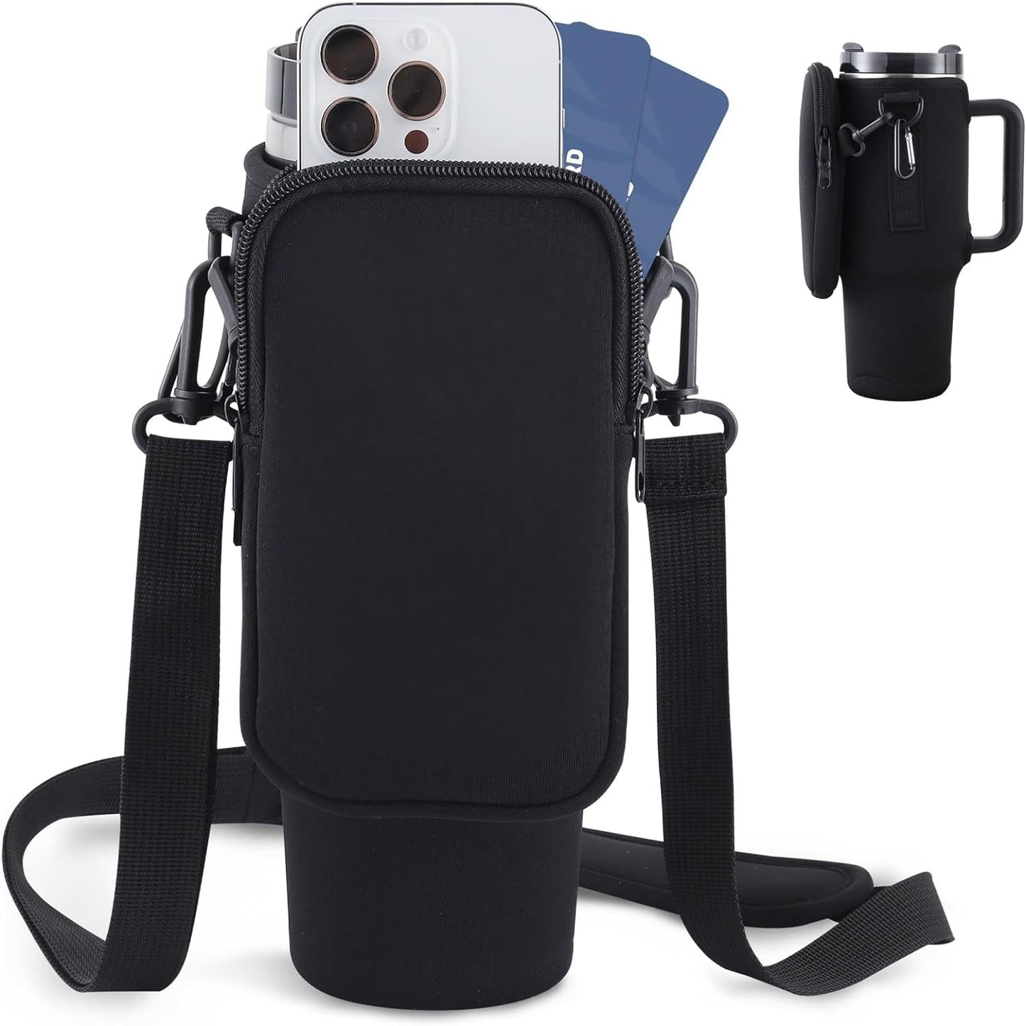 Modern Water Bottle Holder With Simple Adjustable Strap For Outdoor Walking Hiking Travelling Sports