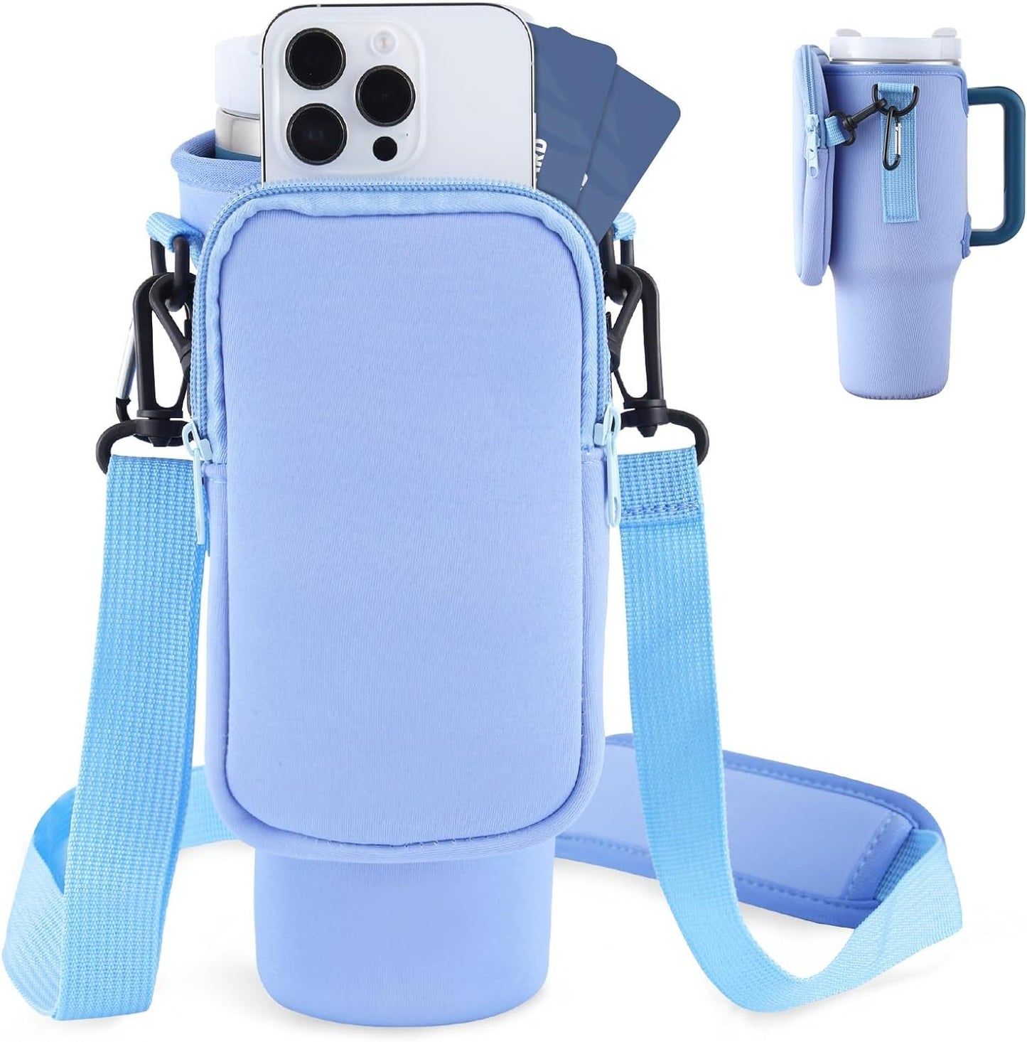 Modern Water Bottle Holder With Simple Adjustable Strap For Outdoor Walking Hiking Travelling Sports