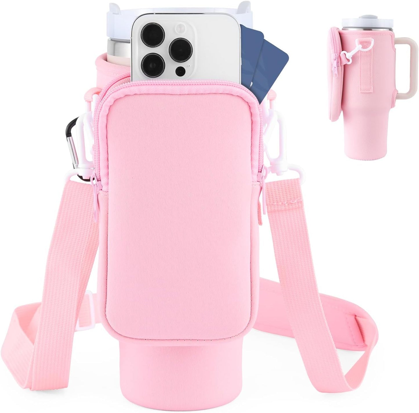 Modern Water Bottle Holder With Simple Adjustable Strap For Outdoor Walking Hiking Travelling Sports