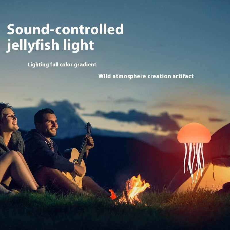 Jellyfish Design LED Lights for Bedroom, USB Rechargeable  Color Changing  Desktop Lamp, Cozy Light for Home Bedroom Living Room Decor, LED Lights, Modern Nightstand Lamps
