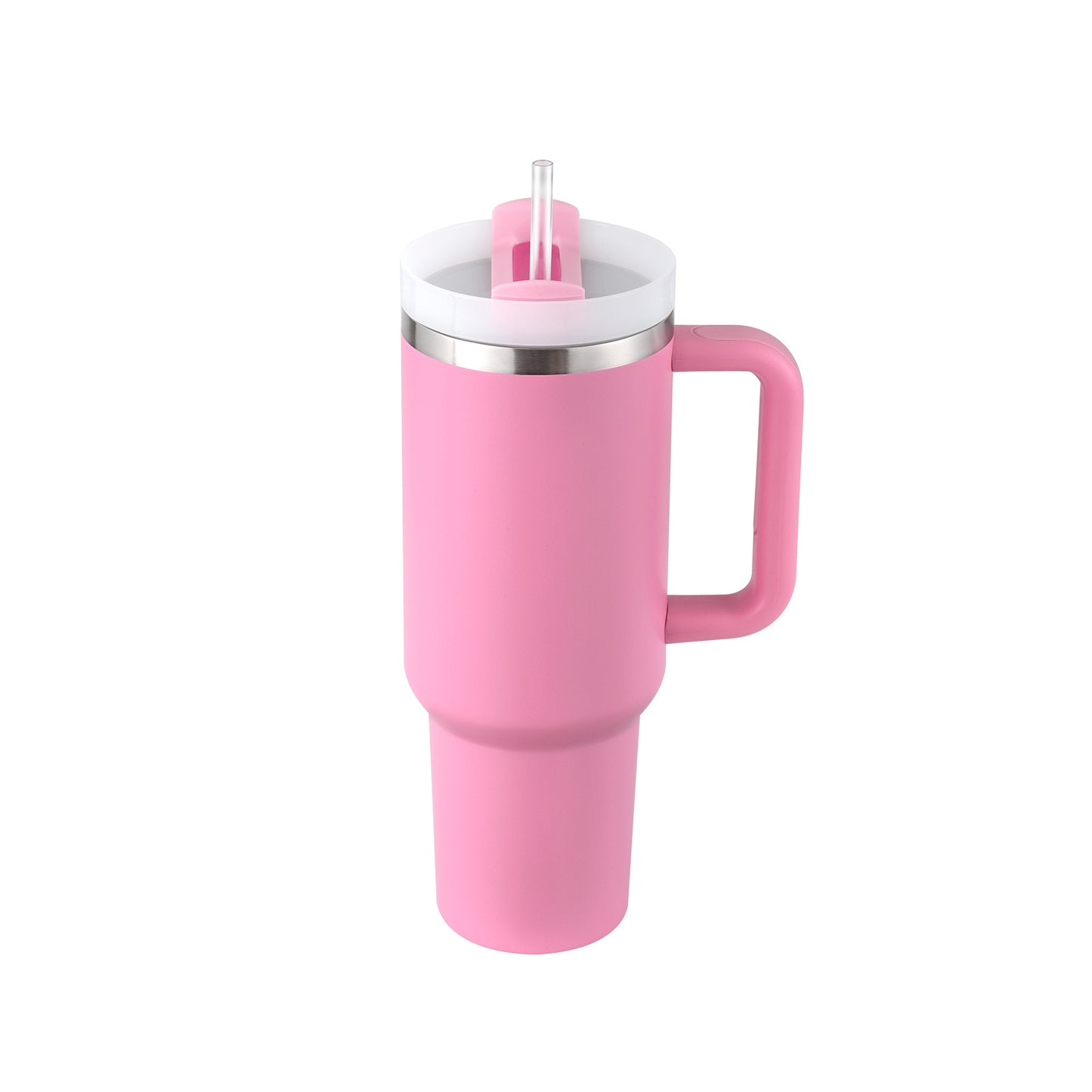 Tumbler with Handle and Straw 30 oz | Flowstate 3-Position Lid | Cup Holder Compatible for Travel | Insulated Stainless Steel Cup | BPA-Free | Cherry Blossom