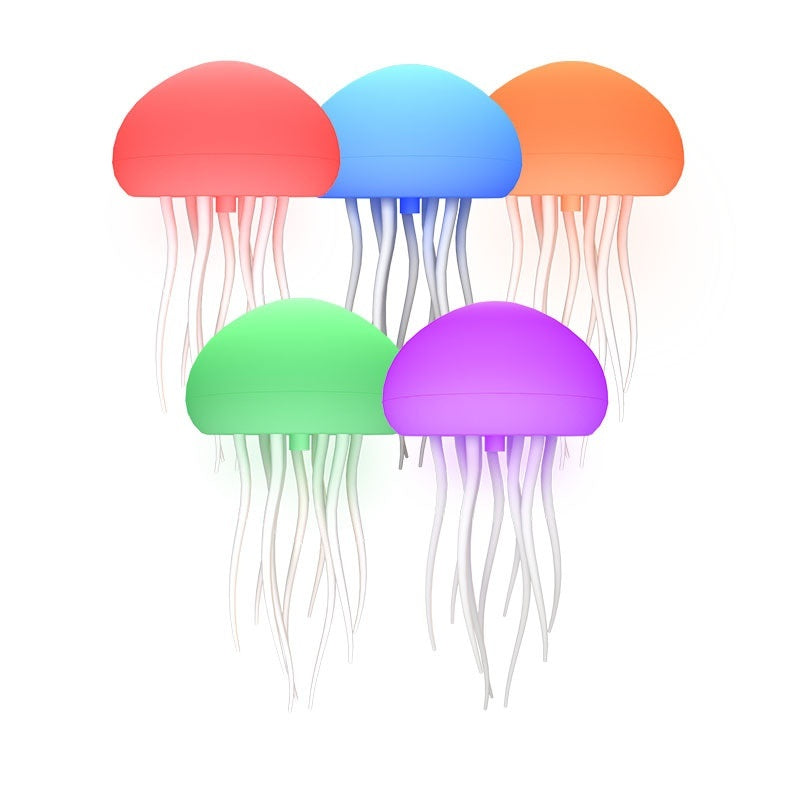 Jellyfish Design LED Lights for Bedroom, USB Rechargeable  Color Changing  Desktop Lamp, Cozy Light for Home Bedroom Living Room Decor, LED Lights, Modern Nightstand Lamps