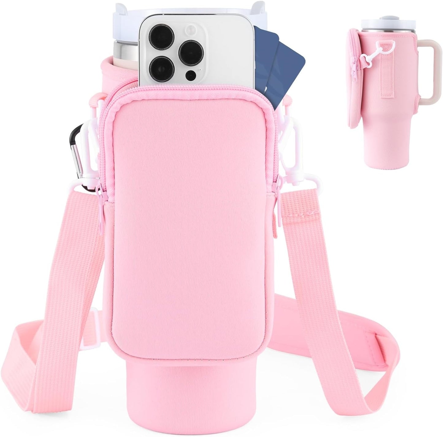 Modern Water Bottle Holder With Simple Adjustable Strap For Outdoor Walking Hiking Travelling Sports