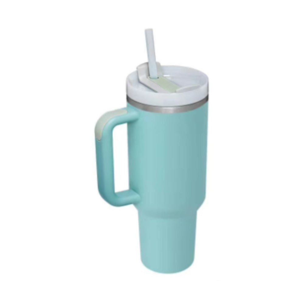 Tumbler with Handle and Straw 30 oz | Flowstate 3-Position Lid | Cup Holder Compatible for Travel | Insulated Stainless Steel Cup | BPA-Free | Cherry Blossom