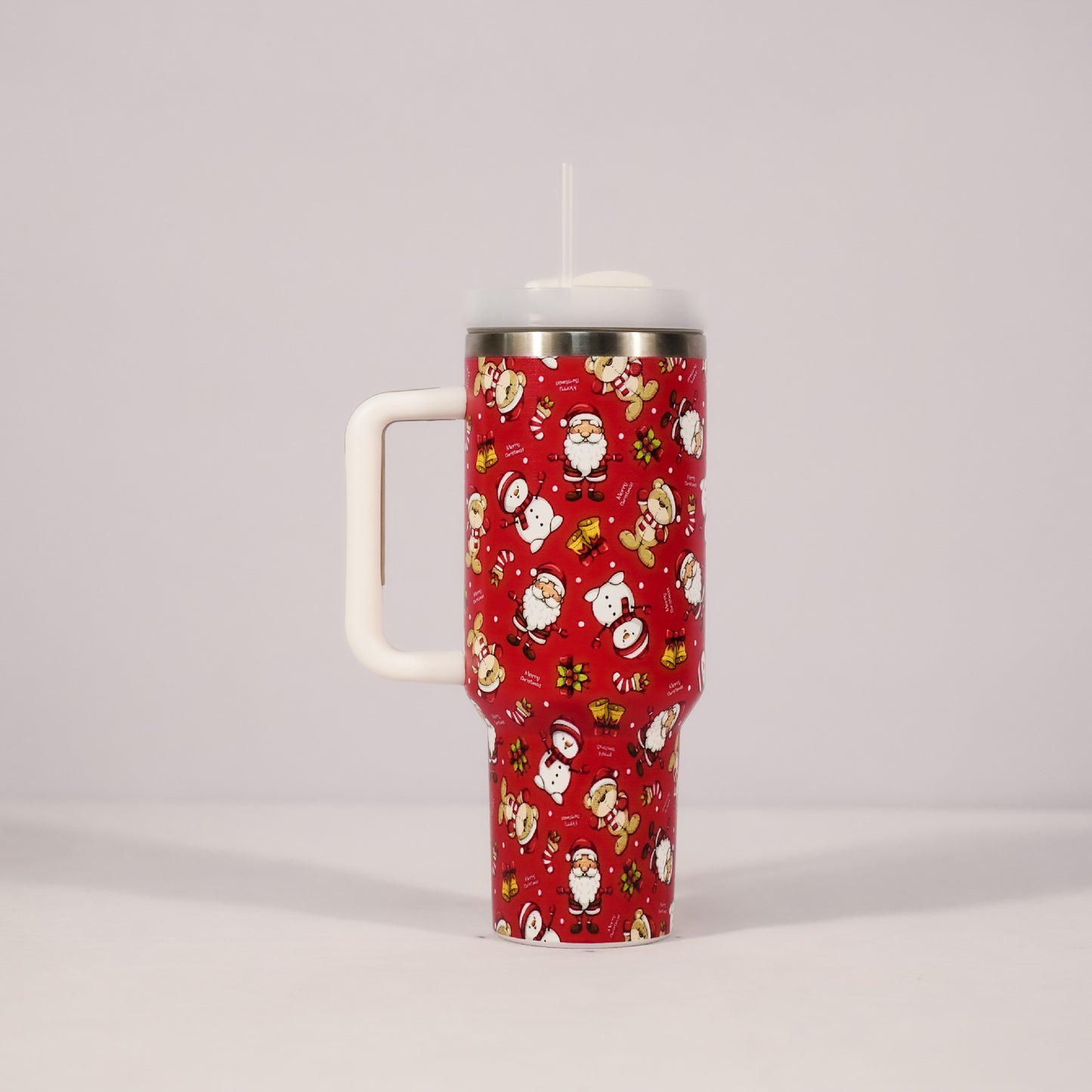 Flip Straw Tumbler with Leakproof Lid | Built-In Straw & Handle | Cupholder Compatible for Travel | Insulated Stainless Steel Cup | BPA-Free