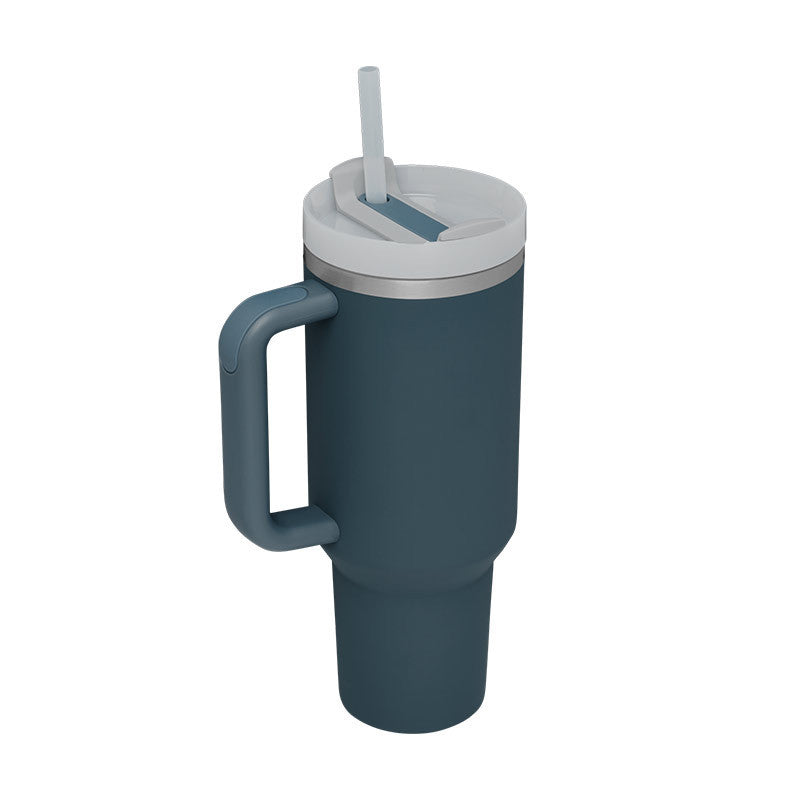 Tumbler with Handle and Straw 30 oz | Flowstate 3-Position Lid | Cup Holder Compatible for Travel | Insulated Stainless Steel Cup | BPA-Free | Cherry Blossom